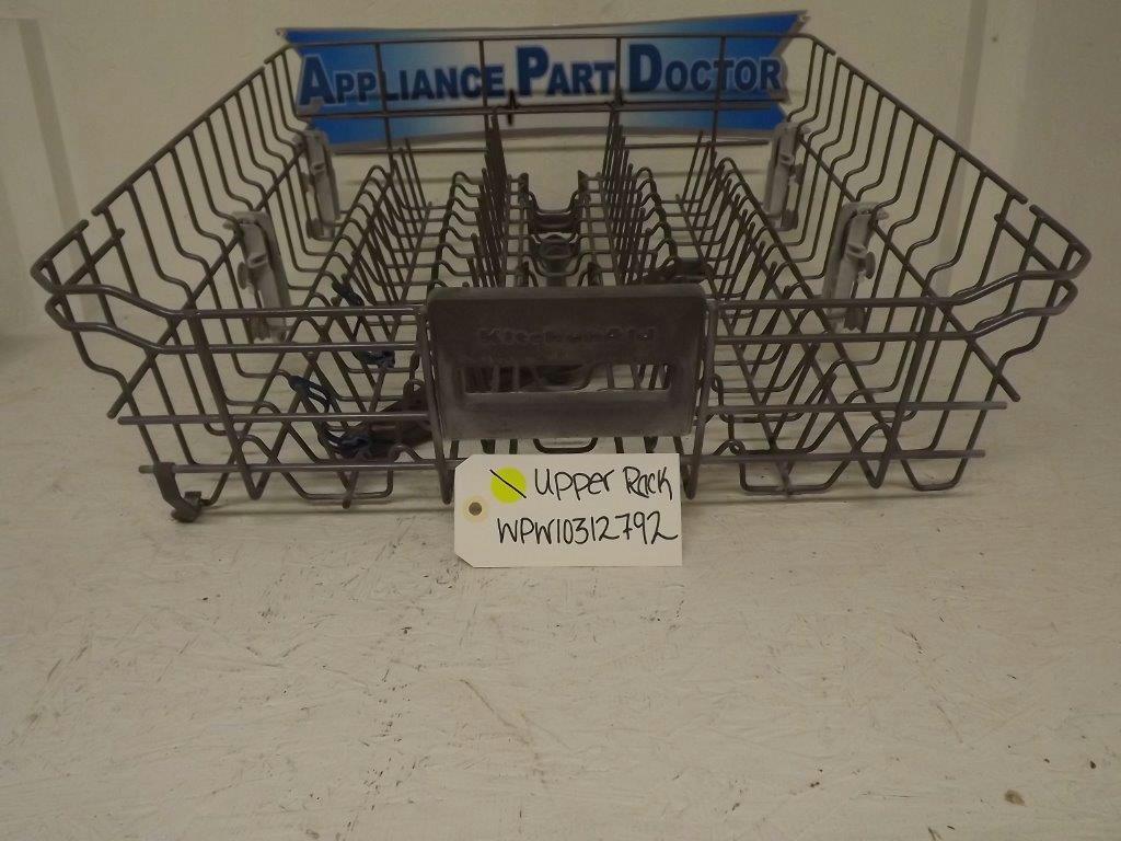 KITCHENAID WHIRLPOOL DISHWASHER WPW10312792 W10312792 UPPER RACK USED KITCHENAID WHIRLPOOL DISHWASHER WPW10312792 W10312792 UPPER RACK USED